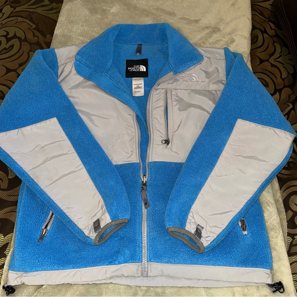 The North Face Women Size S Full Zip Blue Polartec Denali Jacket